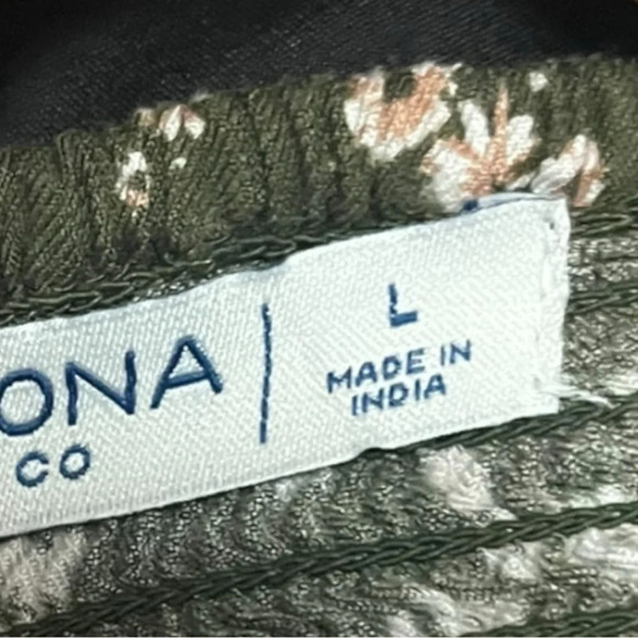 ARIZONA JEAN COMPANY 90's Green Floral Spaghetti Strap Mini Dress Large | EUC - Picture 6 of 7